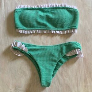 Strapless bikini set
